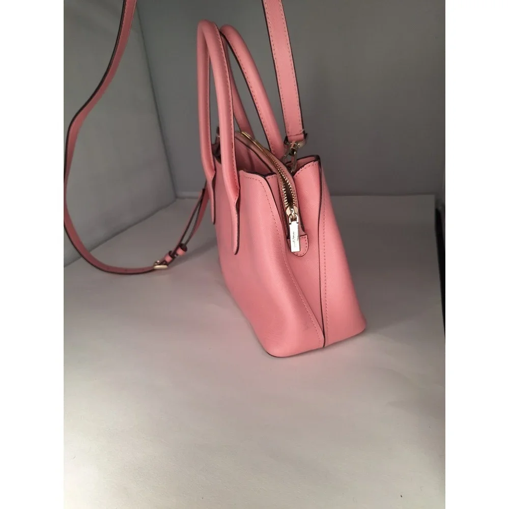 Kate Spade Pink Leather Top‎ Handle Crossbody Bag with Gold Hardware